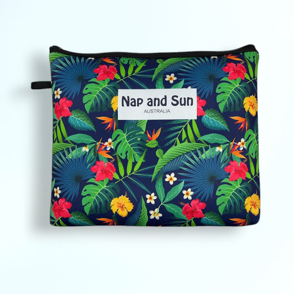 Tropical pattern neoprene bag