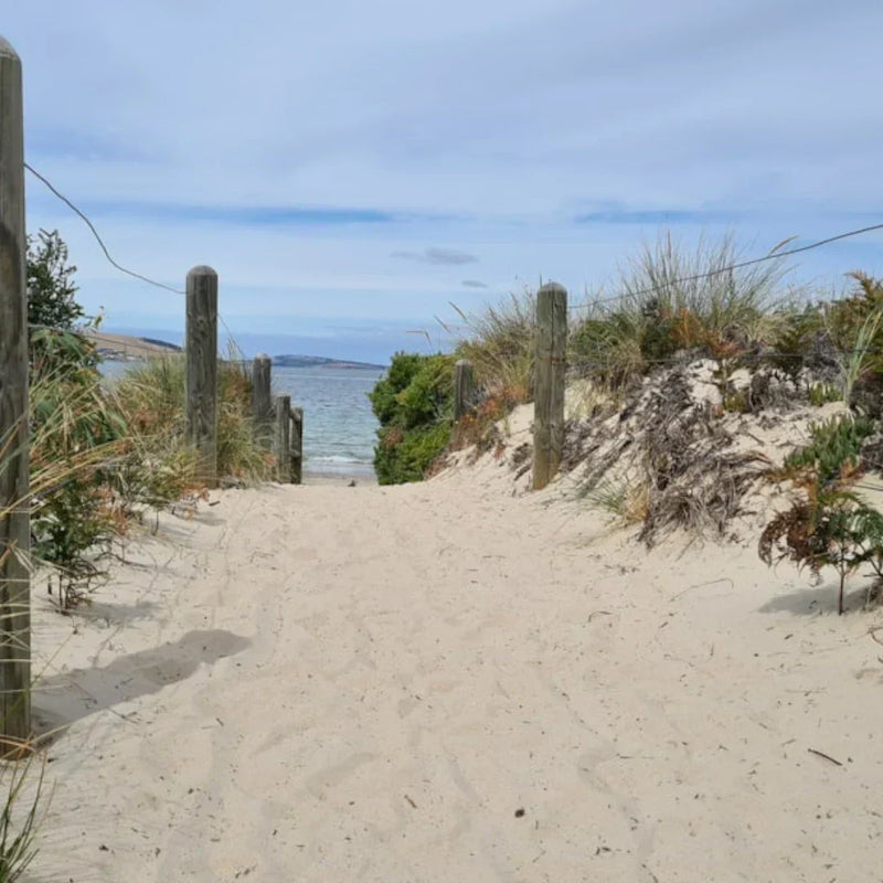 walkway to a sandy beach
