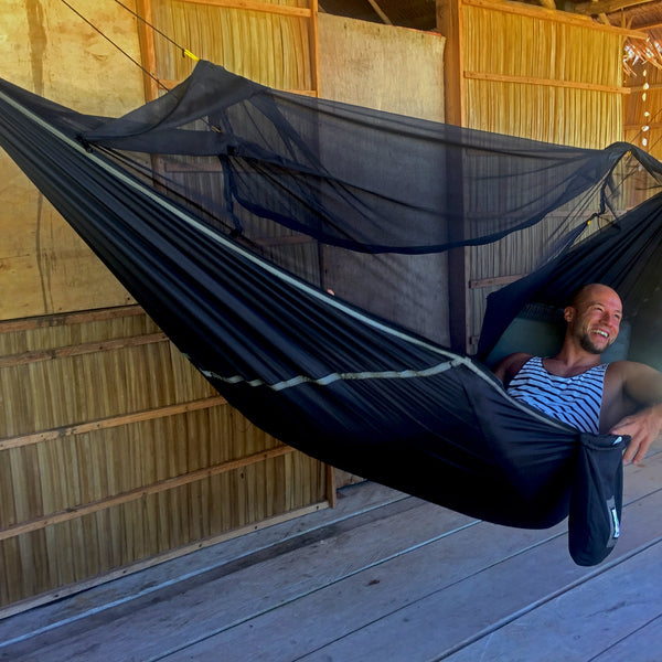 Sky Bed Hammock – Strong & Bug Net Protection