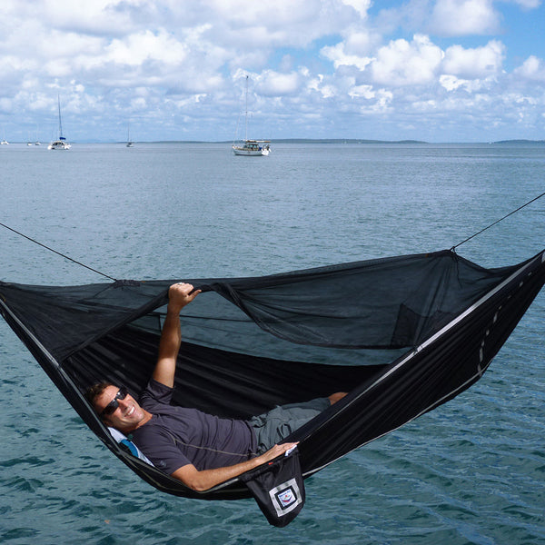 Sky Bed Hammock – Strong & Bug Net Protection
