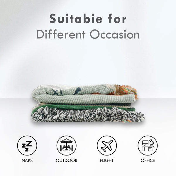 HYUGA Extra-Large Outdoor & Picnic Blanket – 68"x48" | Sunset