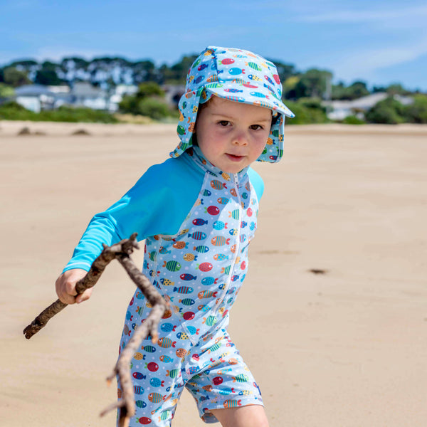 All-in-one Sunsuit | Fish Frenzy