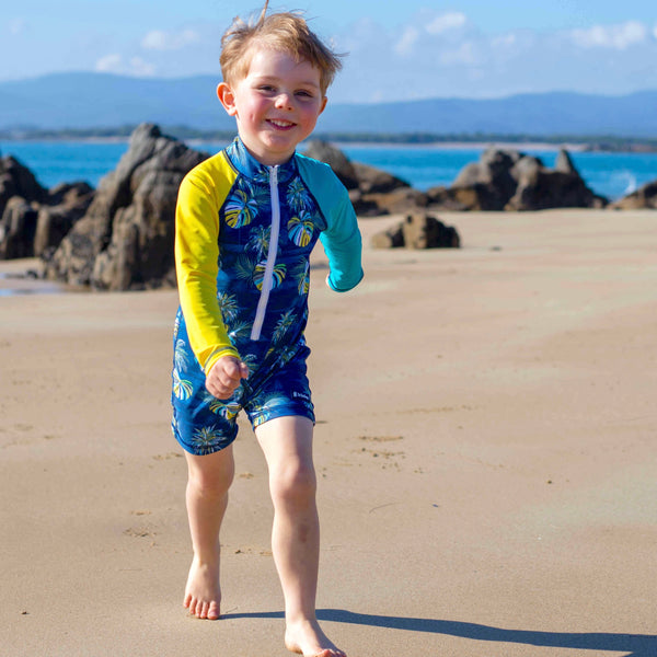 All-in-one Snap Sunsuit | Hawaii