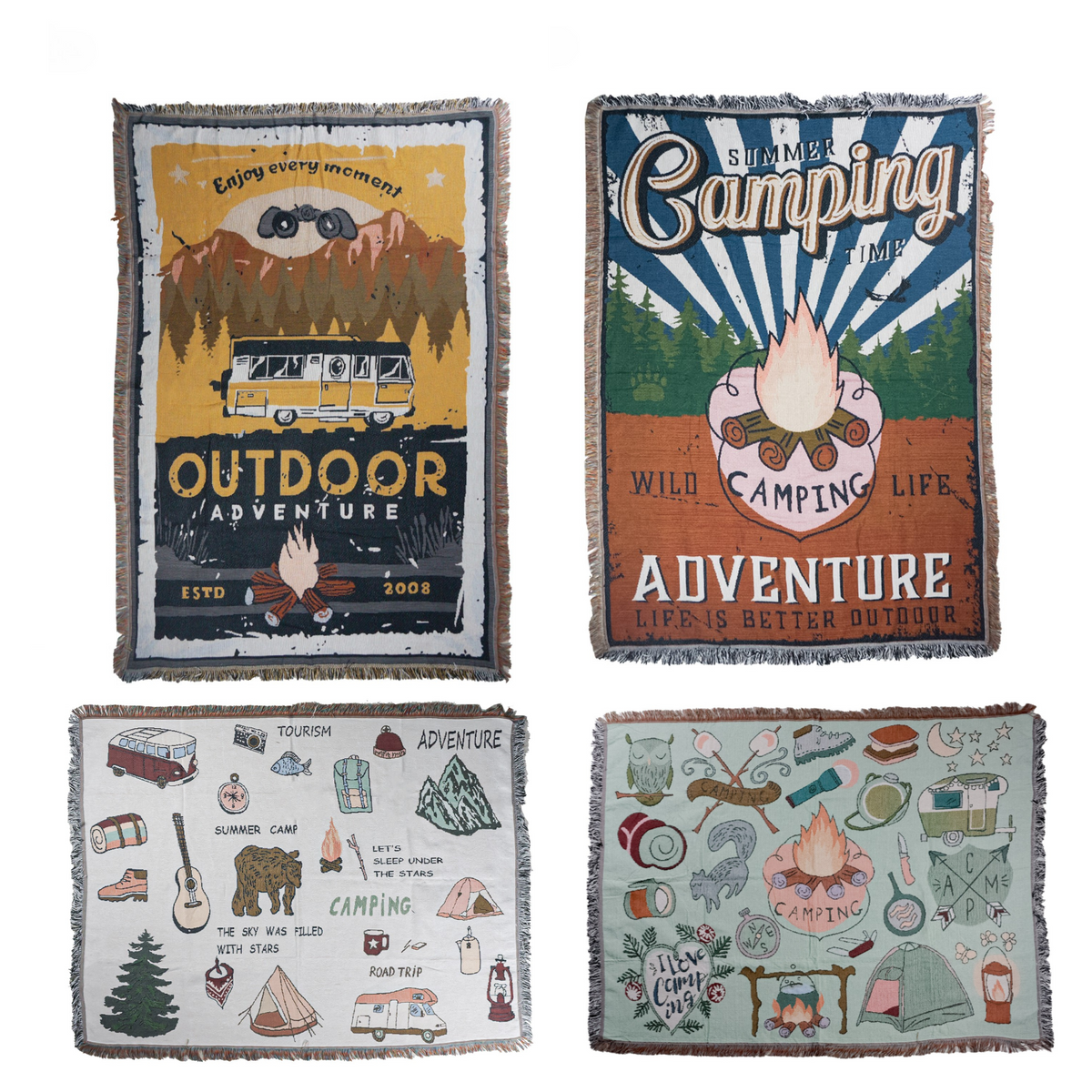 HYUGA Extra-Large Outdoor & Picnic Blanket – 68"x48" | Sunset