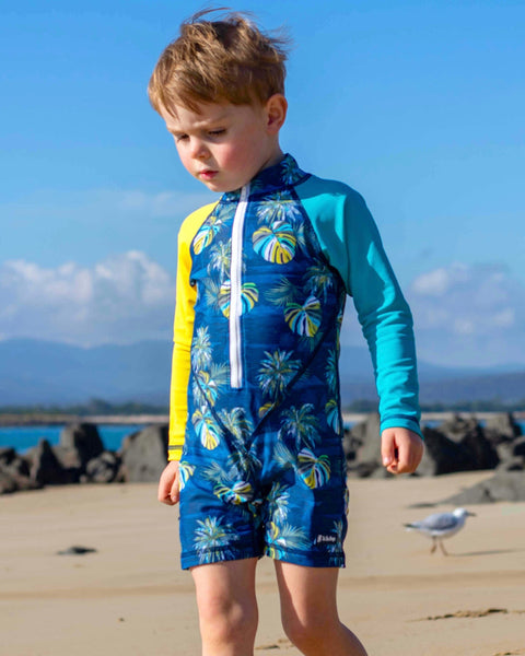 All-in-one Snap Sunsuit | Hawaii