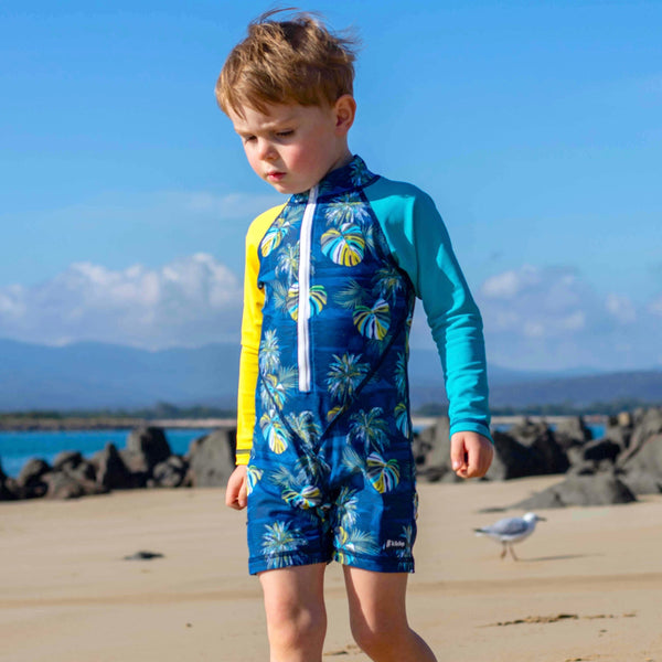 All-in-one Snap Sunsuit | Hawaii