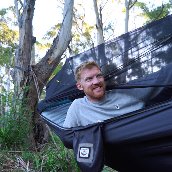Sky Bed Hammock – Strong & Bug Net Protection
