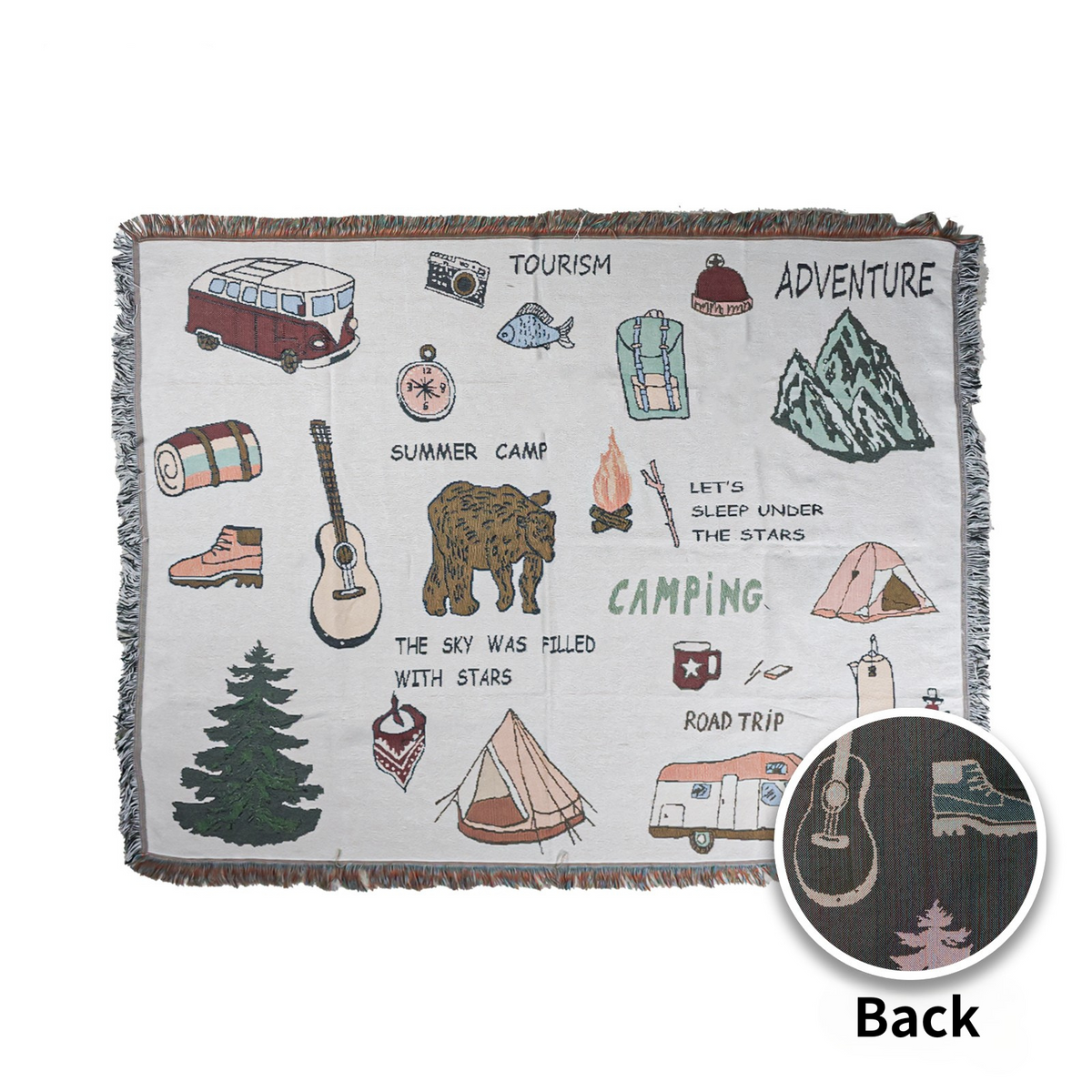 HYUGA Extra-Large Outdoor & Picnic Blanket – 68"x48" | Sunset