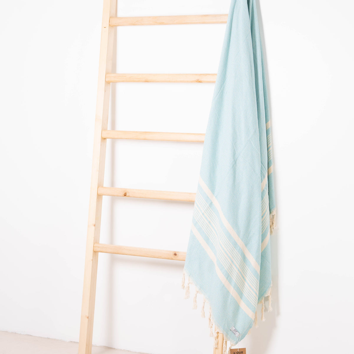 Turkish Cotton Beach Towel | Hasir (Turquoise)