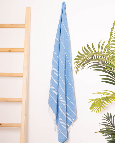 Turkish Cotton Beach Towel |Sultan (Turquoise)