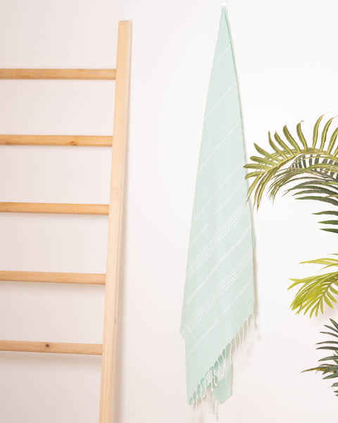 Turkish Cotton Beach Towel | Sultan (Aquamarine)