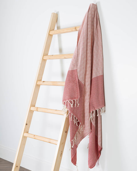 Sand-Free Turkish Beach Towel | Dilay (Red)