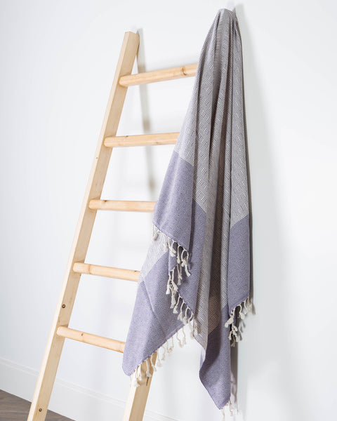 Turkish Cotton Beach Towel |Dilay (Purple)