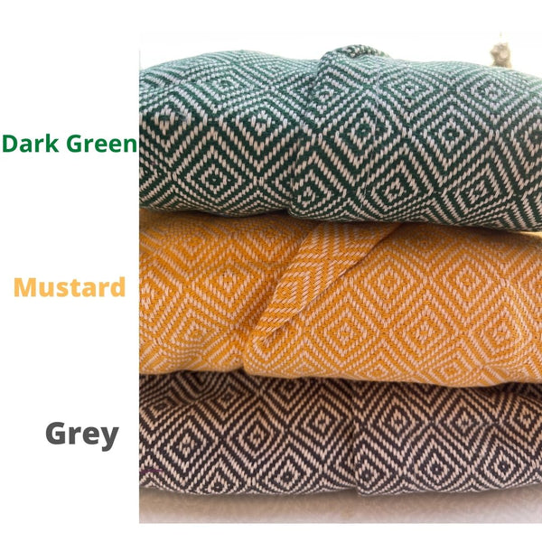 Unisex Turkish Cotton Towel Bathrobe with Pockets | Venice