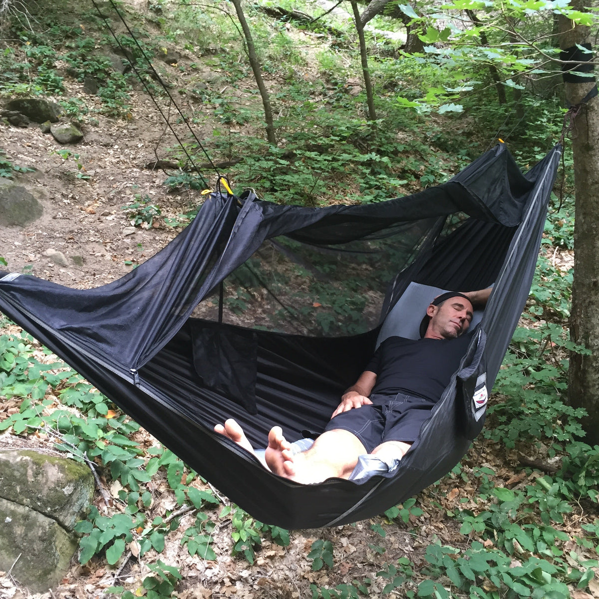 Sky Bed Hammock – Strong & Bug Net Protection
