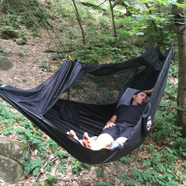 Sky Bed Hammock – Strong & Bug Net Protection