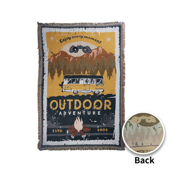 HYUGA Extra-Large Outdoor & Picnic Blanket – 68"x48" | Sunset