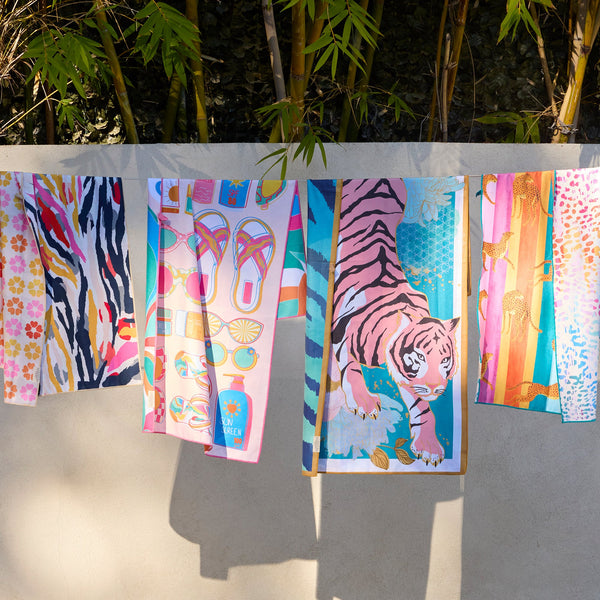 Sand-Free Beach Towel | Crouching Tiger Microfiber Go Big