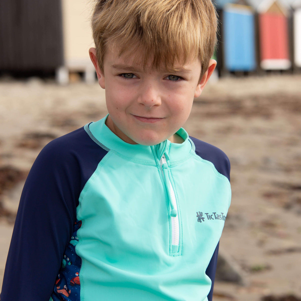 NEW! Boys Long Sleeve Rashie | Comic Crabs