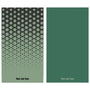 Nap and Sun Green towel featuring a black star pattern on the front, solid green color on the back, eco-friendly, quick-dry, antibacterial and compact design.