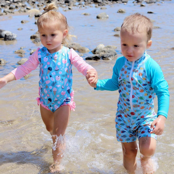 All-in-one Sunsuit | Fish Frenzy