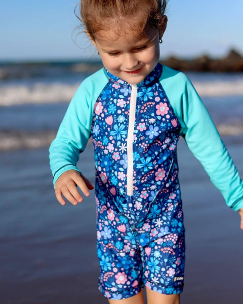 All-in-one Sunsuit | Flower Power