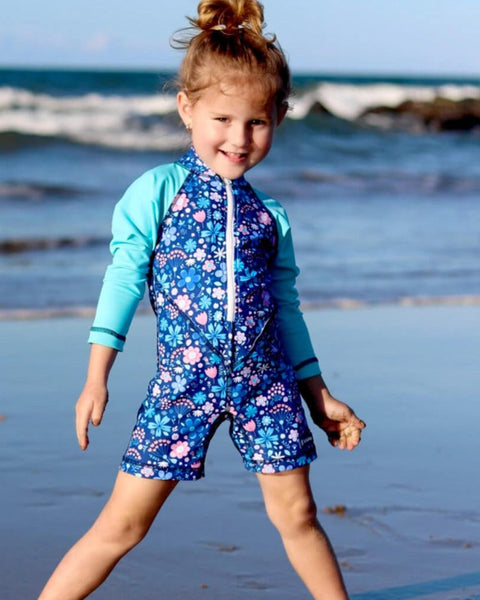 All-in-one Sunsuit | Flower Power