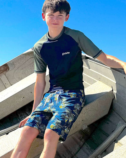 Boys Short Sleeve Surf Set | Hawaii