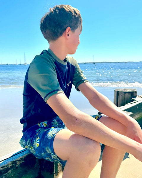 Boys Short Sleeve Surf Set | Hawaii