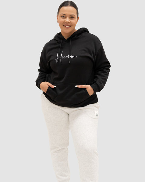 Hoodie Black Womens | Hermosa Signature collection