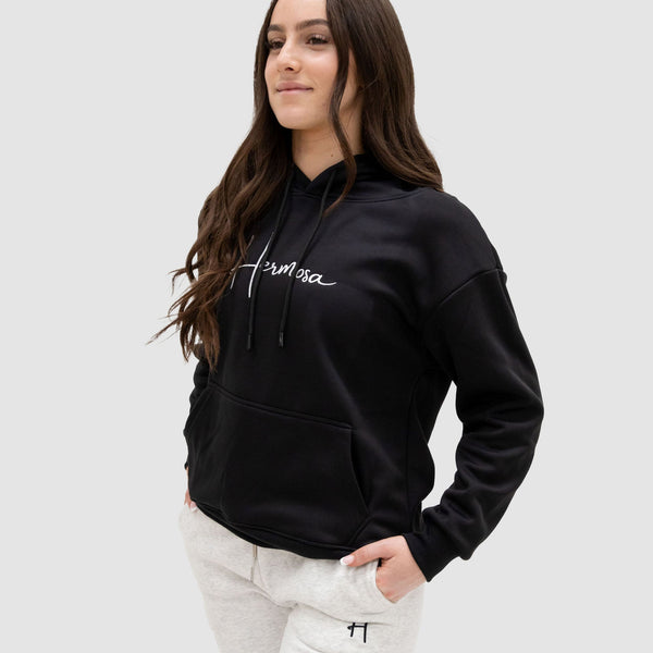 Hoodie Black Womens | Hermosa Signature collection