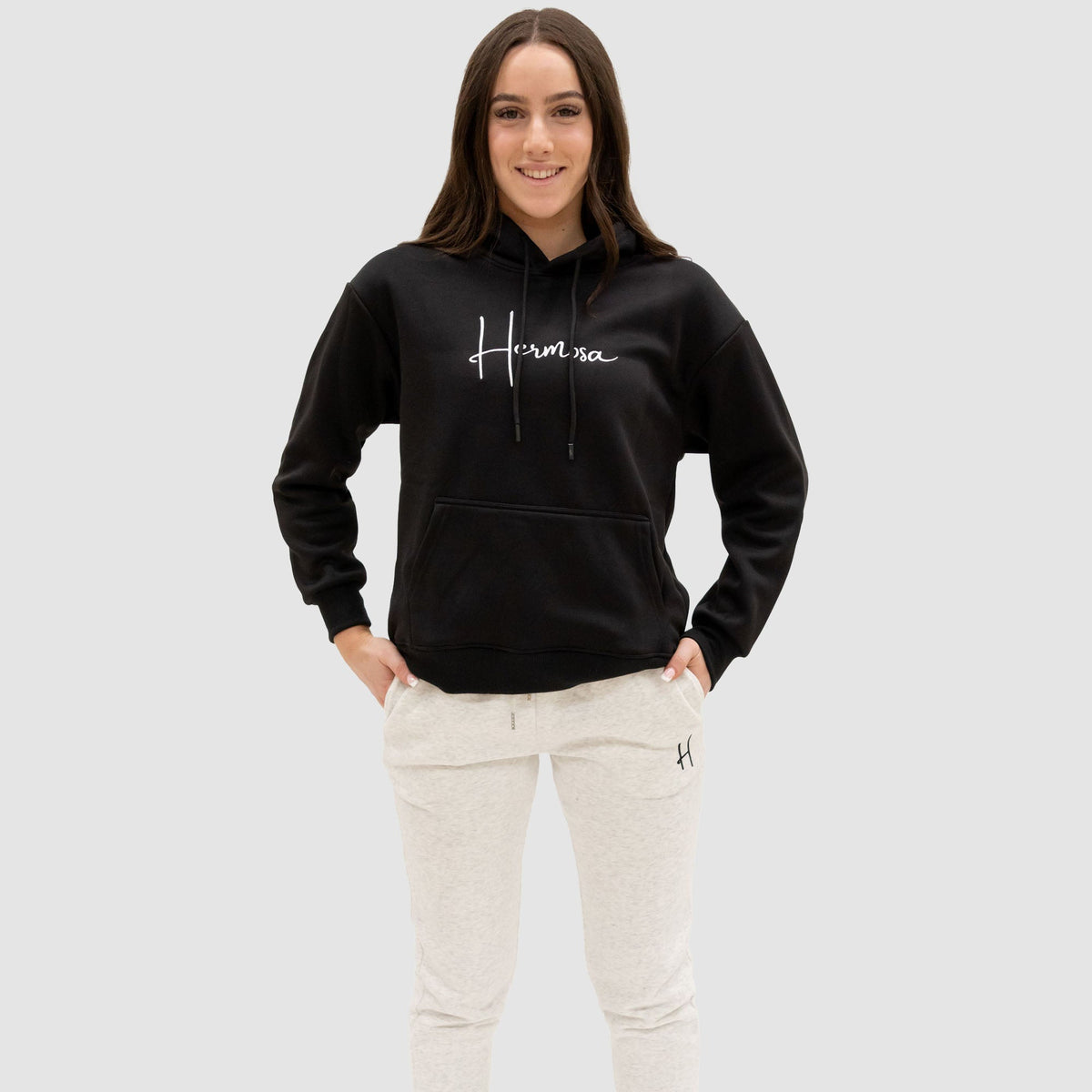 Hoodie Black Womens | Hermosa Signature collection