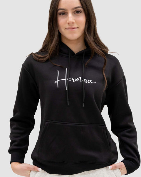 Hoodie Black Womens | Hermosa Signature collection
