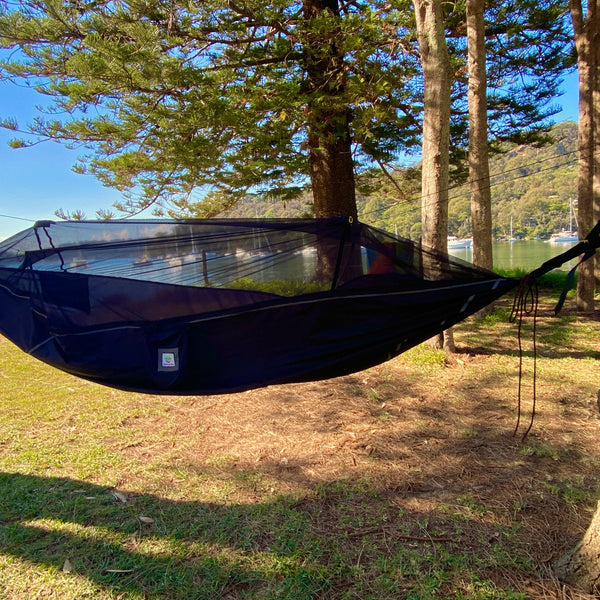 Sky Bed Hammock – Strong & Bug Net Protection