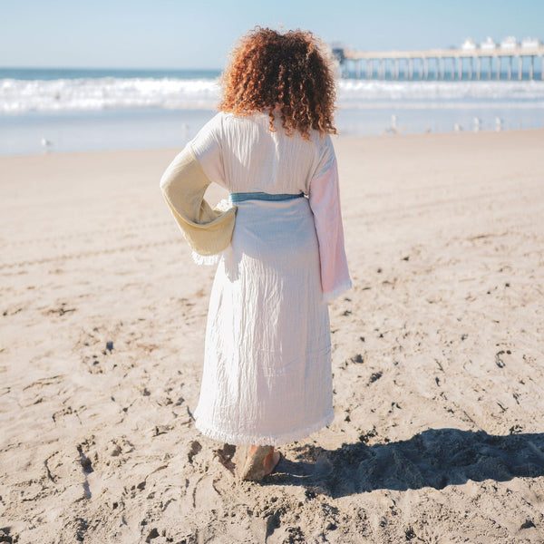 Muslin Cotton Kimono Bathrobe | Multi colors (One size)