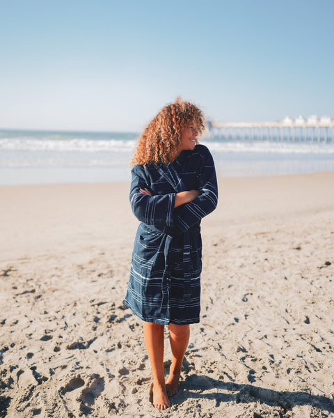 Unisex Turkish Towel Terry Bathrobe – 100% Cotton Plush Lined