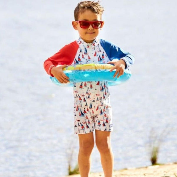 All-in-one Sunsuit | Sailaway | Size 6m, 4, 5