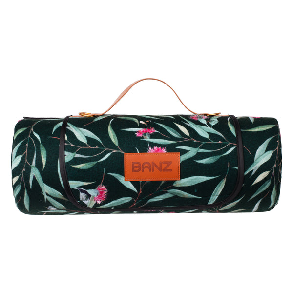 Waterproof Foldable Picnic Blanket | Pink Monstera