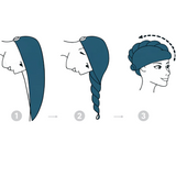 step by step hair wrap tutorial